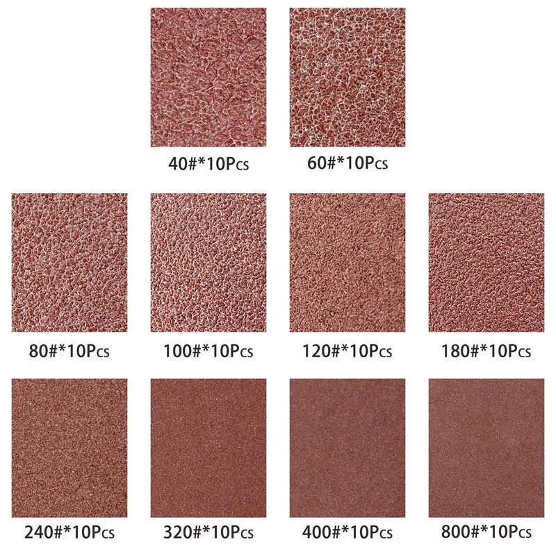 LESNIC 125mm Sanding Discs 50 pcs, 60 Grit Sanding Sheets