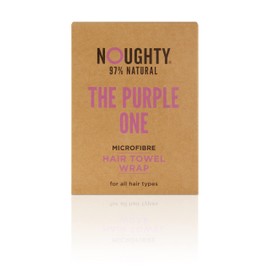 Noughty 97% Natural, Microfibre Hair Towel, Quickly Absorbs Moisture, Reduces Breakage, Combats Frizz, Purple
