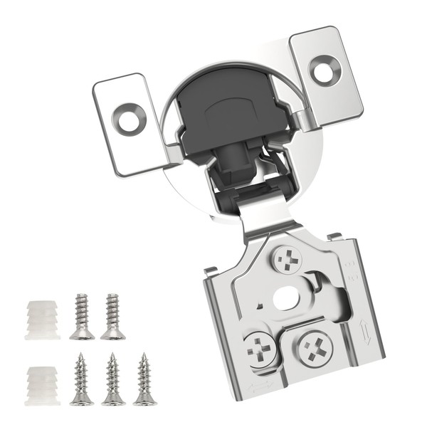 Chibery 8 Pack 5/8" Overlay 3D Soft Close Concealed Hinge