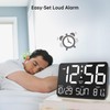 Soobest Large Display Digital Wall Calendar Clock with Date Day