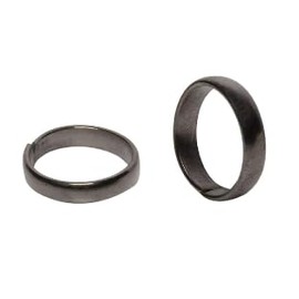 Lohe ka Challa Free Size Adjustible for Shani Remedies (Pack of 2) Kale Ghode Ki Naal Ki Angoothi Shani Grah Nivaran black horse shoe ring