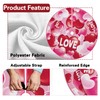 Fzbali Valentines Day Christmas Tree Skirt, 48 Inches Lace-up Rose