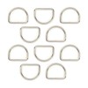 HAND 26mm Tall Silver Colour D Ring Buckle - for