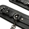 Spreader Silver Exercise Bar with 4pcs Furry Black Strap Adjustable,