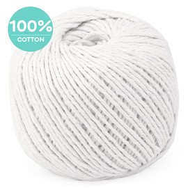 joycraft 984Feet Natural Cotton String Balls,2mm Cotton Bakers Rope,Kitchen Cooking String, Durable String for Arts Craft,Gift Wrapping,Meat Preparation,Baking,Gardening,and Butchers(3pcs*328ft)