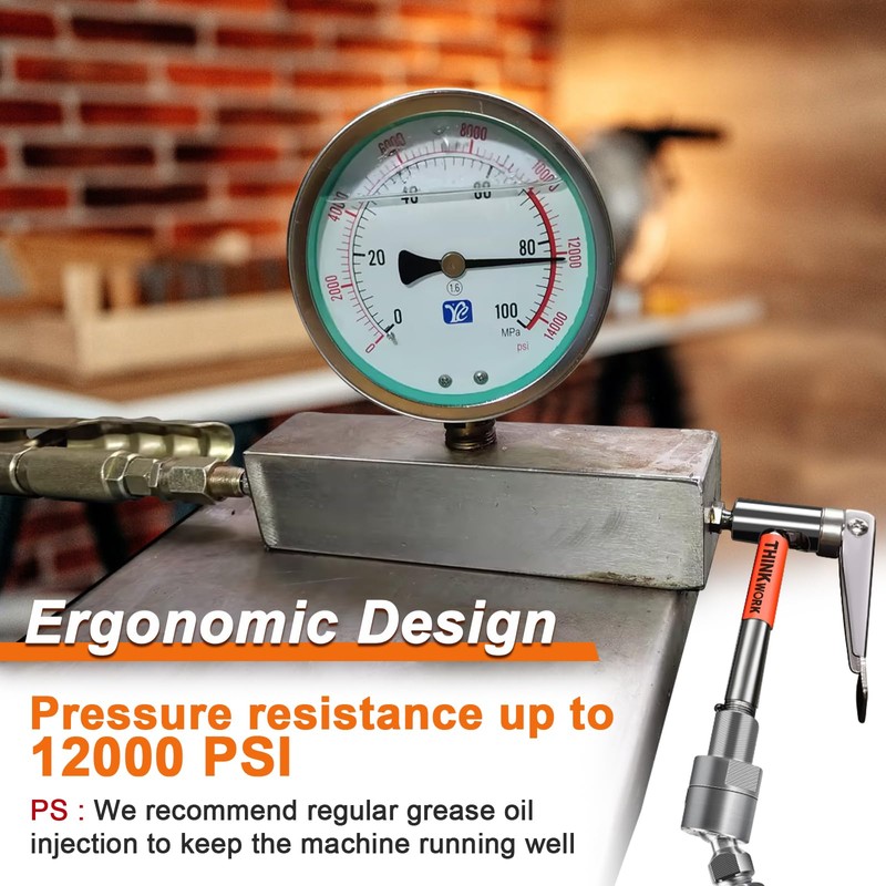 THINKWORK Grease Gun Coupler, 90° Degree Grease Gun Tips, Strong
