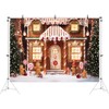 Ticuenicoa Christmas Winter Gingerbread House Backdrop 7x5ft Merry Xmas Snow