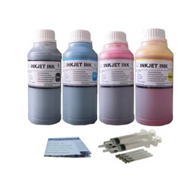 ND ™ Brand Dinsink 4X250ML(1BK+1C+1M+1Y) Refill Ink kit for HP 21 22 Ink Cartridge refilling. The Item with Detailed Refill isntruction and 4 Syringes.The Item Logo