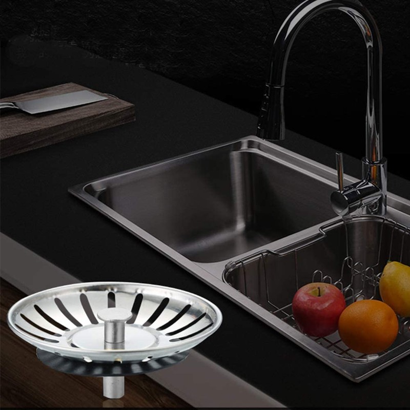 1 PC 84mm Kitchen Sink Plugs, Stainless Steel Kitchen Sink