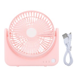 Small USB Desk Fan Quiet Portable Desktop Fan for Home Car Travel Office Indoor Outdoor Pink
