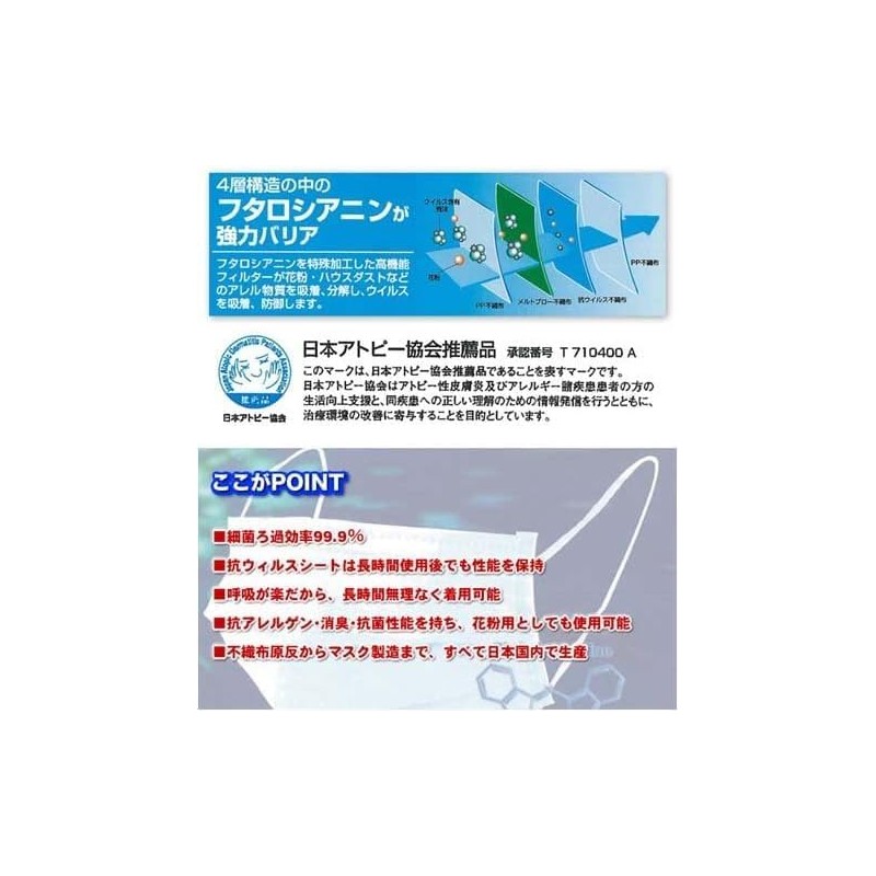 Allergy Catcher Mask, Small, Medium, 1 Box (30 Pieces)