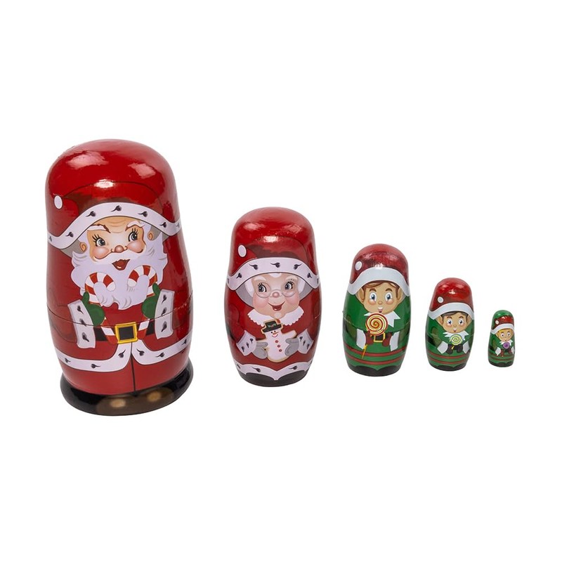 Kurt Adler 4.3-inch Santa Nesting Doll Set
