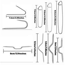 Kingsie 19 Piece Anti-fray Rope Needle Rows Car Car Set Safety Pin Stitch Holder Aluminum Knitting Tools Crafts