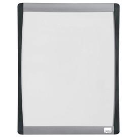 Rexel 1903778 Magnetic Dry Erase Personal Whiteboard, 280 x 215 mm, Curved Frame, Includes Markers, Magnets and Mounting Kit, White