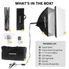 PIOENIMAGE Softbox Lighting Kit, Soft Box Photography Lighting Set with