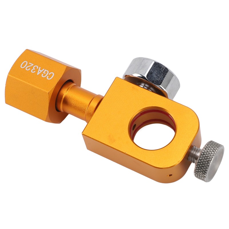 CGA320 CO2 Refilling Adapter with Pressure Gauge Soda Refill Quick