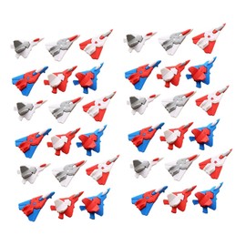 TOYANDONA Aircraft Eraser Toy 36 Pcs Eraser Prizes for 3D Puzzles for Mini Puzzles for Erasers Toys Bag Filler Treat Bags Filler Cartoon Helicopter Erasers Pencil Erasers for TPR