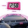 Augeny Mini Car Digital Clock, Adhesive Electronic Small Clock with