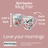 McIntosh Bird Garden Set of 2 Fine Bone China Mugs