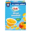 Dole Diced Peaches No Sugar Added - Dole Fruit Bowls