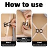 12pcs Bra Strap Clips for Racerback, Anti-Slip Cross Back Buckles