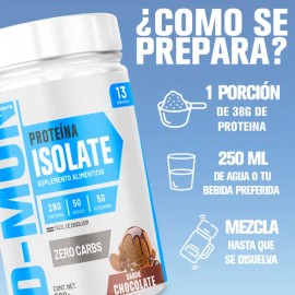 Proteína Isolate Suplemento En Polvo 500g D-mon 13servicios                                                                                           