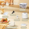 Mini Garlic Chopper, 250ml Small Food Processor Cordless 1 Cup,