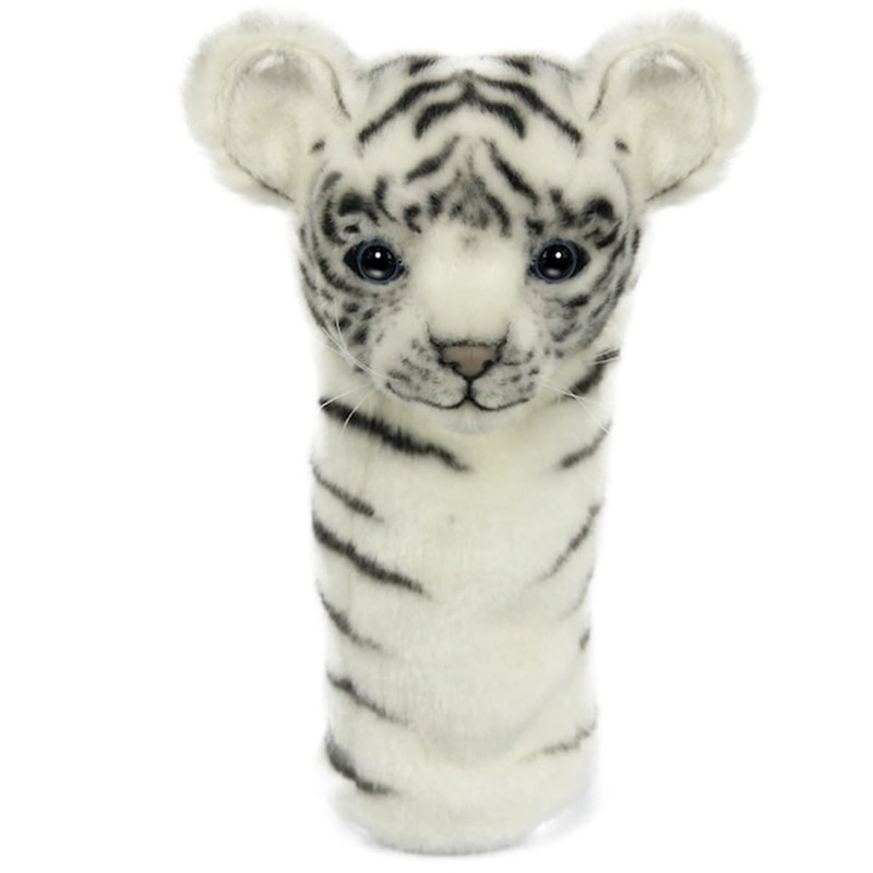 Hansa BH8168 White HANSA Utility Plush Animal Headcover White Tiger