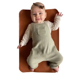 Lark Baby Goods - Cambiador de pañales, lavable, impermeable, piel de lujo de alta calidad, 14 x 22 pulgadas