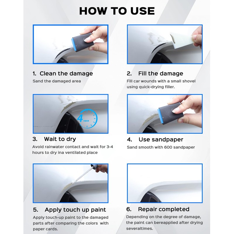 K7X WR(World Rally) Blue Pearl Touch Up Paint Kit Compatible