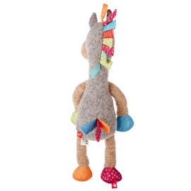 SIGIKID 42843 Soft Toy Horse Patchwork Sweety Cuddly Toy for Playing and Cuddling Soft Material Mix for Babies and Children, Boys and Girls from 0 Months to 8 Years Multicoloured / Horse 39 cm