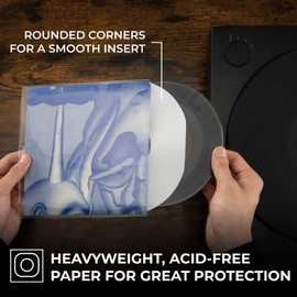 Big Fudge Vinyl Record Inner/Outer Premium 7 Inch Sleeves, 50 Items, Modern