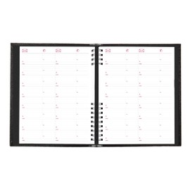 Brownline® 2026 CoilPro™ Daily Professional Planner, Four-Person Appointment Book, 12 Months, January to December, Twin-Wire Binding, 11" x 8.5", Black (CB960C.BLK-26)