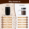 Abizarch 1200ml Coffee Vacuum Canister Airtight Coffee Canister Stainless Steel