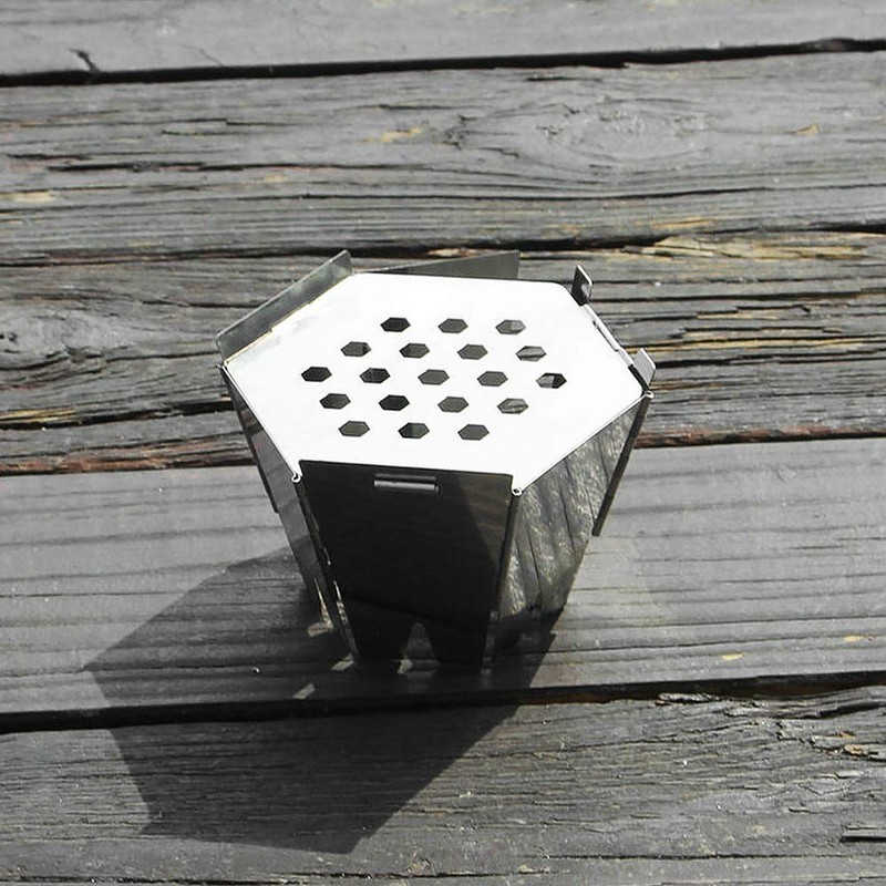LIXADA Wood Stove, Folding, Bonfire Stand, Wood Stove, Easy Assembly,