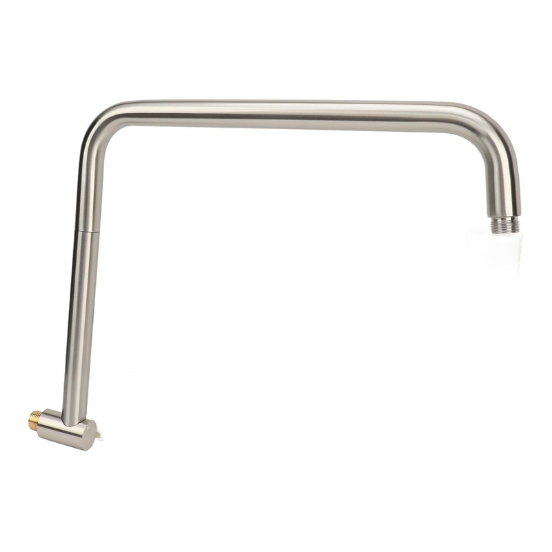 Shower Head Extension with Flange S Shape Shower Arm Wall