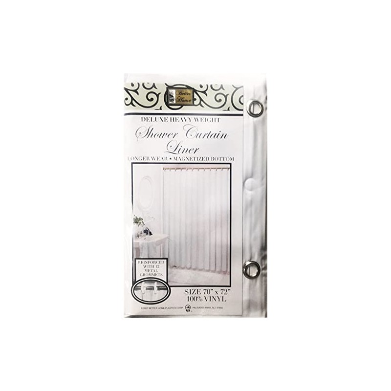 Better Home Deluxe Heavy Weight Shower Curtain Liner Bright Color
