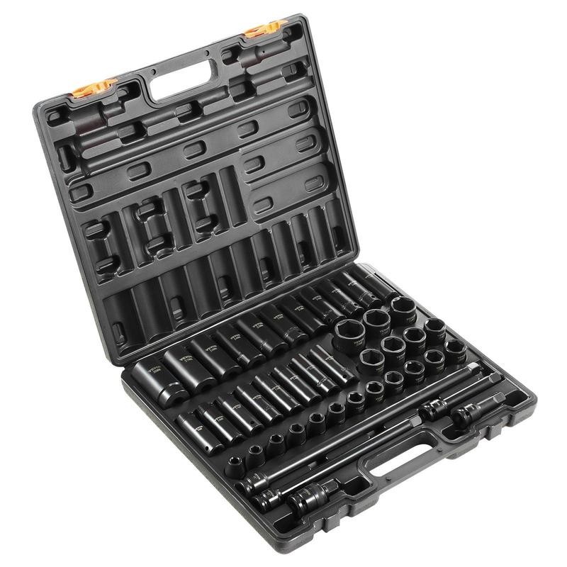 VEVOR Impact Socket Set 1/2 Inches 43 Piece Impact Sockets,