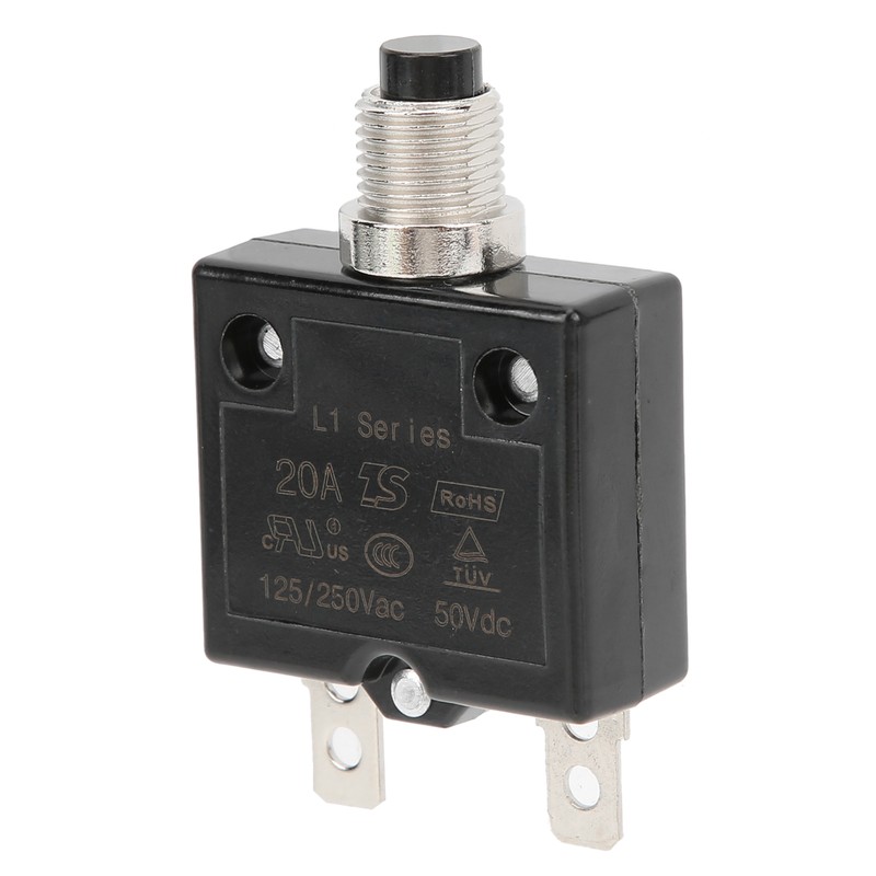 20A Overload Thermal Circuit Breaker with Quick Connect Terminals Waterproof