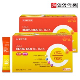 Daily Vitamin C 1000 Gold Plus Lemon Flavor 400 Packets - Vitamin C / 데일리 비타민C 1000 골드플러스 레몬맛 400포-비타C