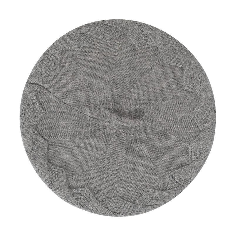 ZLYC Women's Beret Classic French Beret Plain Warm Beret, Rhombic