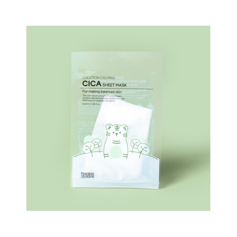 Unidream Mall Mask Sheet Ten Zero Solution Calming Cica Sheet