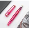 JINHAO 82 Fountain Pen (Transparent Fluorescent Rose Red,Fine Nib 0.5mm)