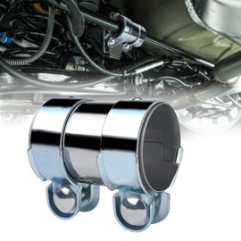 LPZMPZ Exhaust Clamp Diameter 55 mm/L: 95 mm Pipe Connector Double Clamp Exhaust Pipe Clamp Universal Stainless Steel Manifold Clamp Repair Clamp Connection