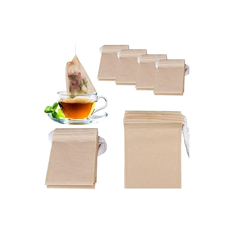 NEPAK 600 Pcs Disposable Tea Filter Bags for Loose Tea,Drawstring