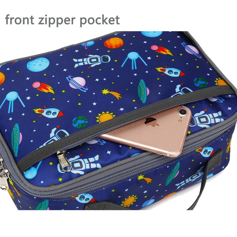 FlowFly Kids Lunch box Insulated Soft Bag Mini Cooler Back