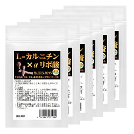 L-カルニチン×α-リポ酸 ダブル配合 60粒 6袋セット計360粒 約6ヶ月分 2粒あたり Lカルニチン 141.25mg配合