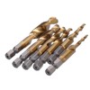 6Pcs Hex Shank Drill High Speed Steel Tap Chamfer Spiral