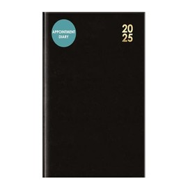 2025 Appointment Diary A4 Black Day Per Page Hardcover Office Planner Desk Organiser