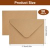 Pack of 50 Brown Envelopes DIN B6, 130 g/m² Kraft